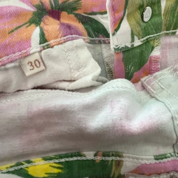 Guess Kate Floral Low Rise Skinny printed elegant jeans sz 30 - Picture 9 of 10